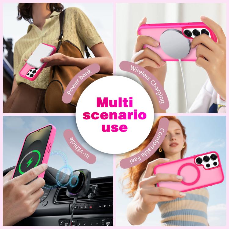 For Samsung Galaxy S23 Ultra / S22 Ultra Skin-Friendly Magnetic Shockproof TPU Hybrid PC Phone Case