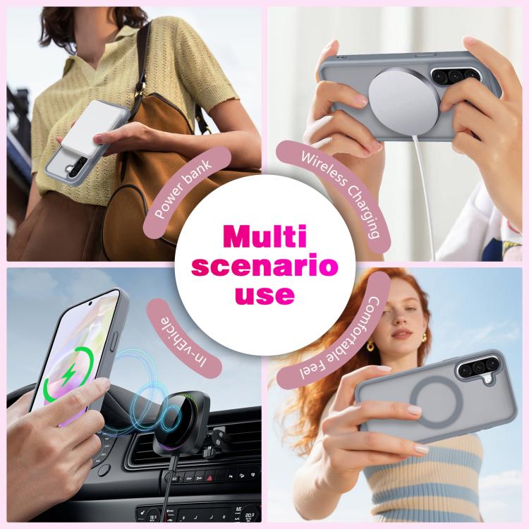 For Samsung Galaxy A56 5G Skin-Friendly Magnetic Shockproof TPU Hybrid PC Phone Case