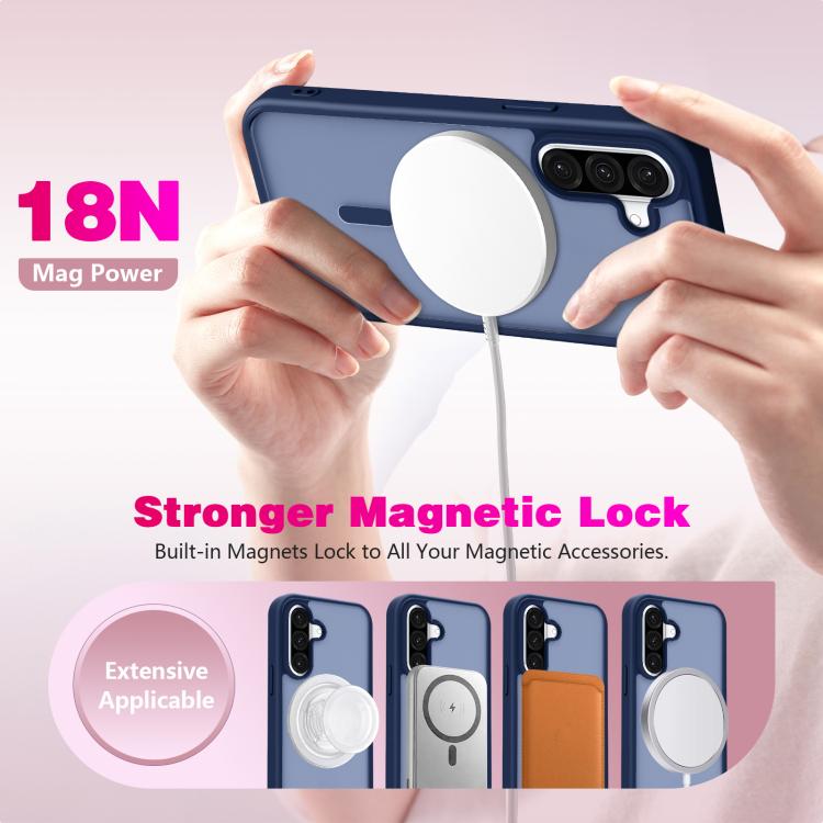 For Samsung Galaxy A56 5G Skin-Friendly Magnetic Shockproof TPU Hybrid PC Phone Case