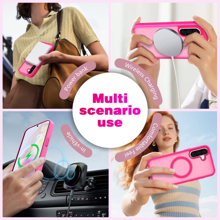 For Samsung Galaxy A56 5G Skin-Friendly Magnetic Shockproof TPU Hybrid PC Phone Case