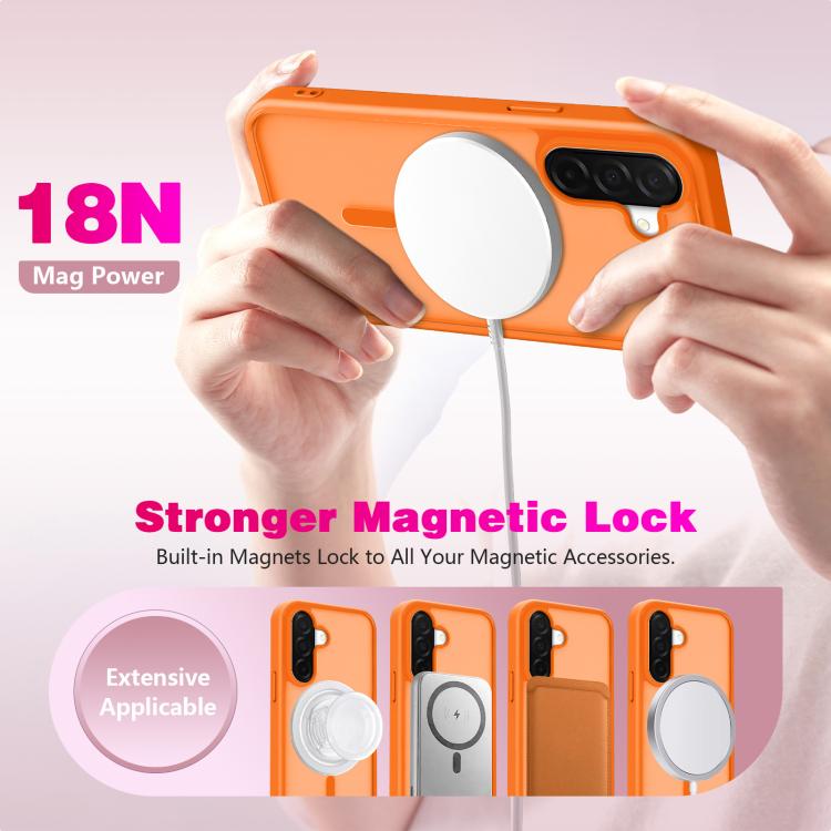 For Samsung Galaxy A26 / A17 5G Skin-Friendly Magnetic Shockproof TPU Hybrid PC Phone Case