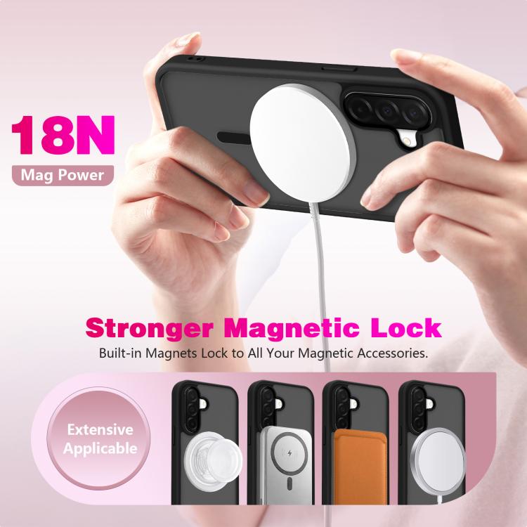 For Samsung Galaxy A26 / A17 5G Skin-Friendly Magnetic Shockproof TPU Hybrid PC Phone Case