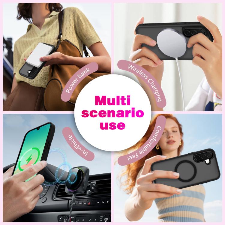 For Samsung Galaxy A26 / A17 5G Skin-Friendly Magnetic Shockproof TPU Hybrid PC Phone Case