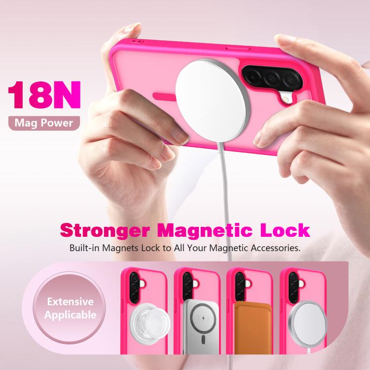 For Samsung Galaxy A26 / A17 5G Skin-Friendly Magnetic Shockproof TPU Hybrid PC Phone Case