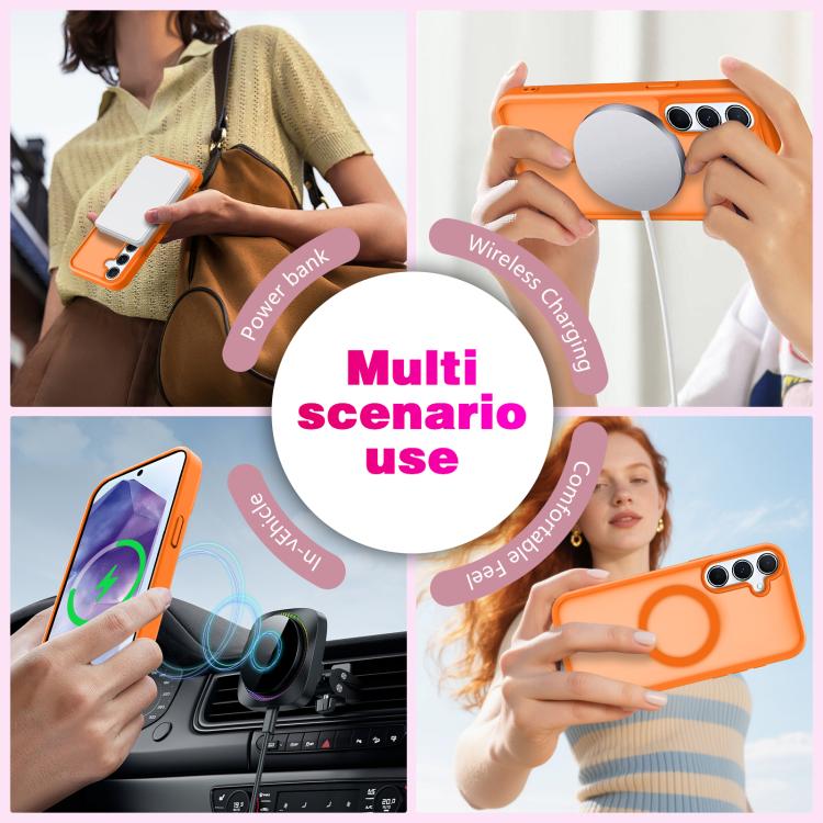 For Samsung Galaxy A55 5G Skin-Friendly Magnetic Shockproof TPU Hybrid PC Phone Case