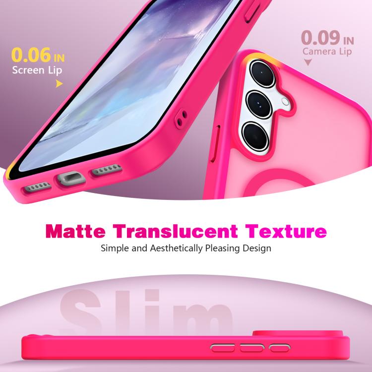 For Samsung Galaxy A55 5G Skin-Friendly Magnetic Shockproof TPU Hybrid PC Phone Case