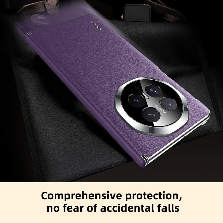 For Honor Magic V6 SULADA Dual Axis Lens Full Coverage Vegan Leather Magnetic Phone Case