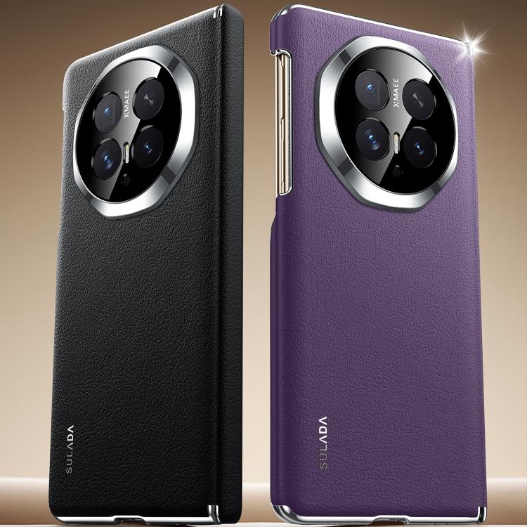 For Honor Magic V6 SULADA Dual Axis Lens Full Coverage Vegan Leather Magnetic Phone Case