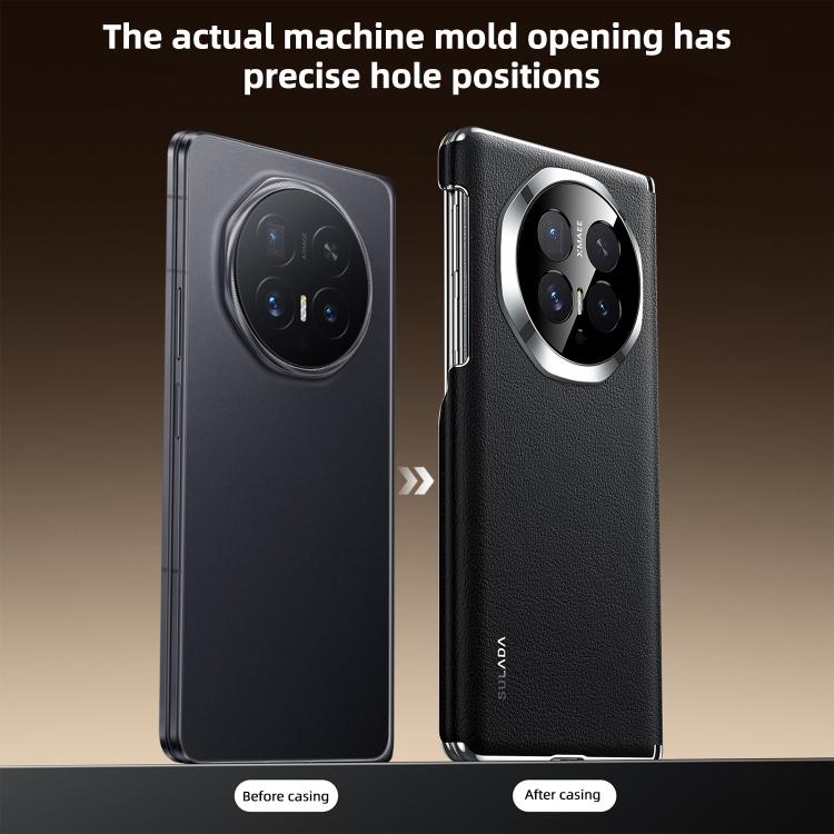 For Honor Magic V6 SULADA Dual Axis Lens Full Coverage Vegan Leather Magnetic Phone Case