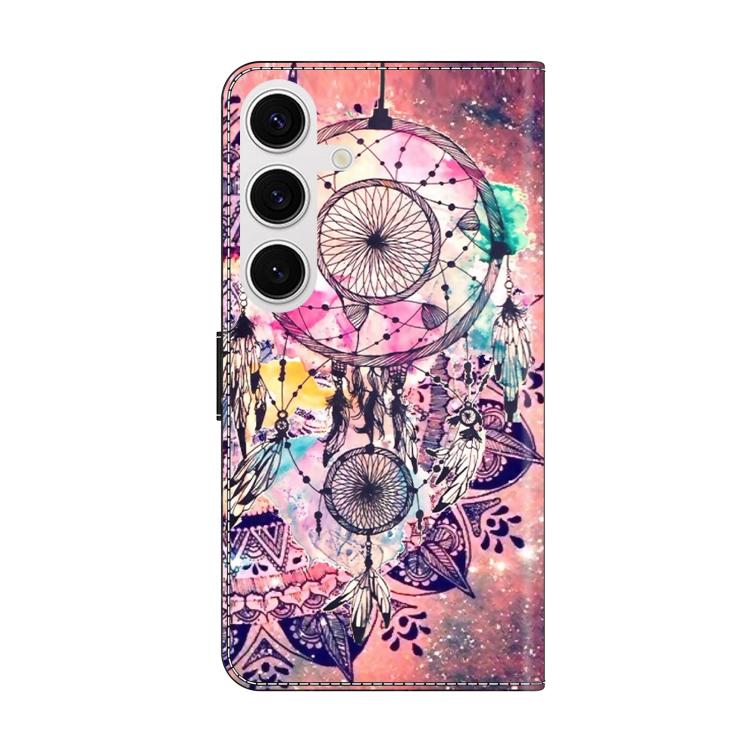 For Samsung Galaxy S23 5G Crystal-Like Painted Vegan Leather Phone Case