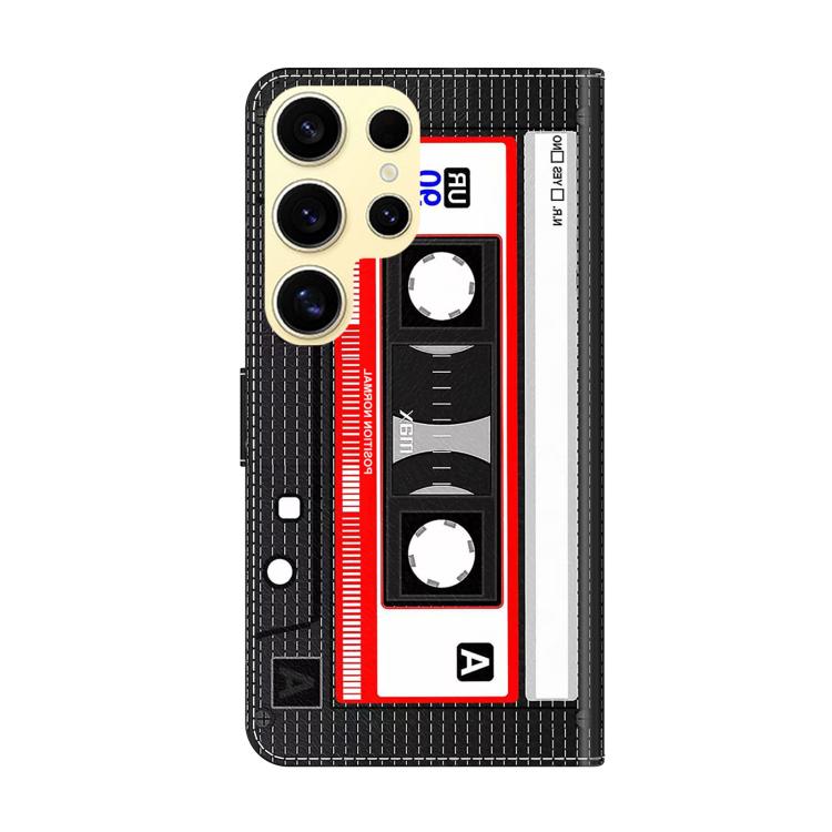 For Samsung Galaxy S24 Ultra 5G Crystal-Like Painted Vegan Leather Phone Case
