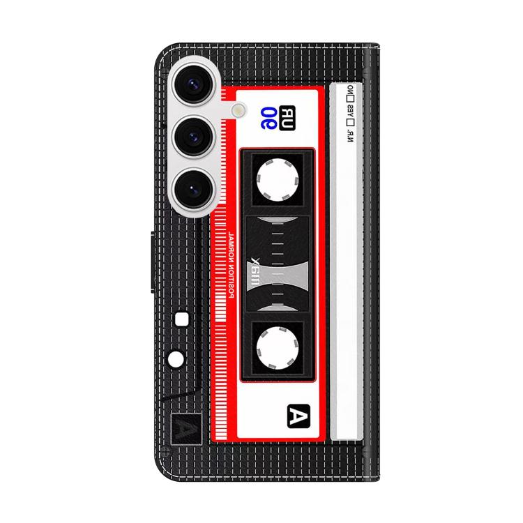 For Samsung Galaxy S24 FE 5G Crystal-Like Painted Vegan Leather Phone Case