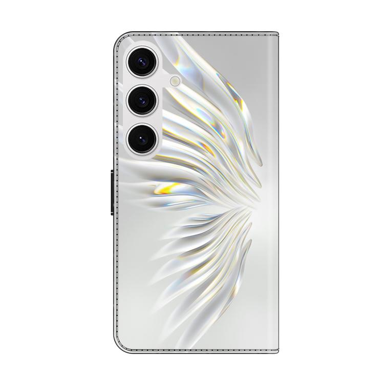 For Samsung Galaxy S24 FE 5G Crystal-Like Painted Vegan Leather Phone Case