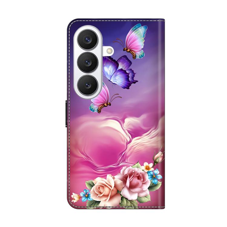 For Samsung Galaxy S26+ 5G Crystal-Like Painted Vegan Leather Phone Case