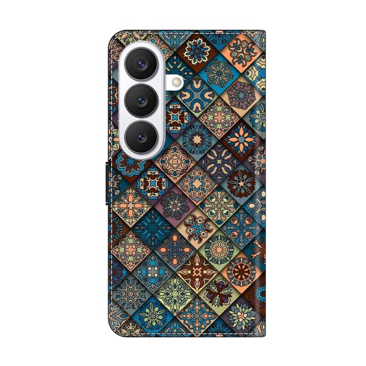 For Samsung Galaxy S26+ 5G Crystal-Like Painted Vegan Leather Phone Case