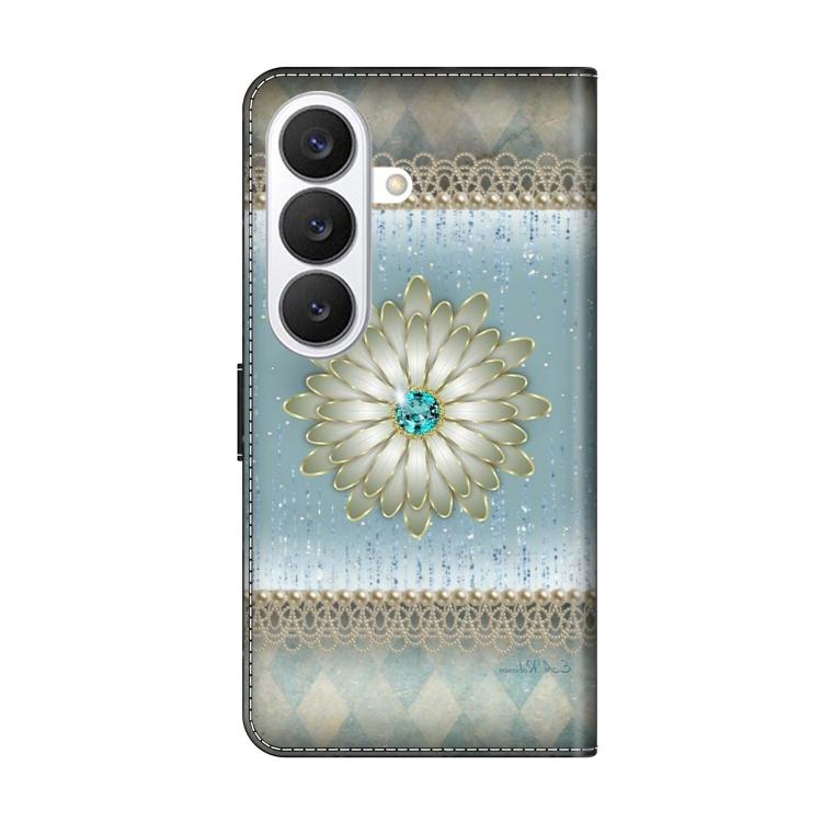For Samsung Galaxy S26+ 5G Crystal-Like Painted Vegan Leather Phone Case