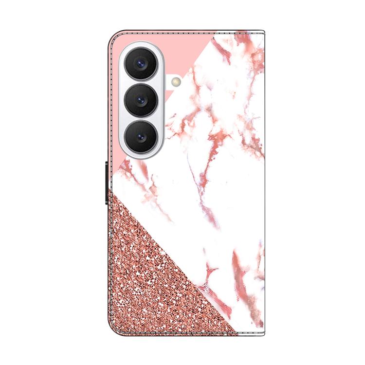 For Samsung Galaxy S26+ 5G Crystal-Like Painted Vegan Leather Phone Case