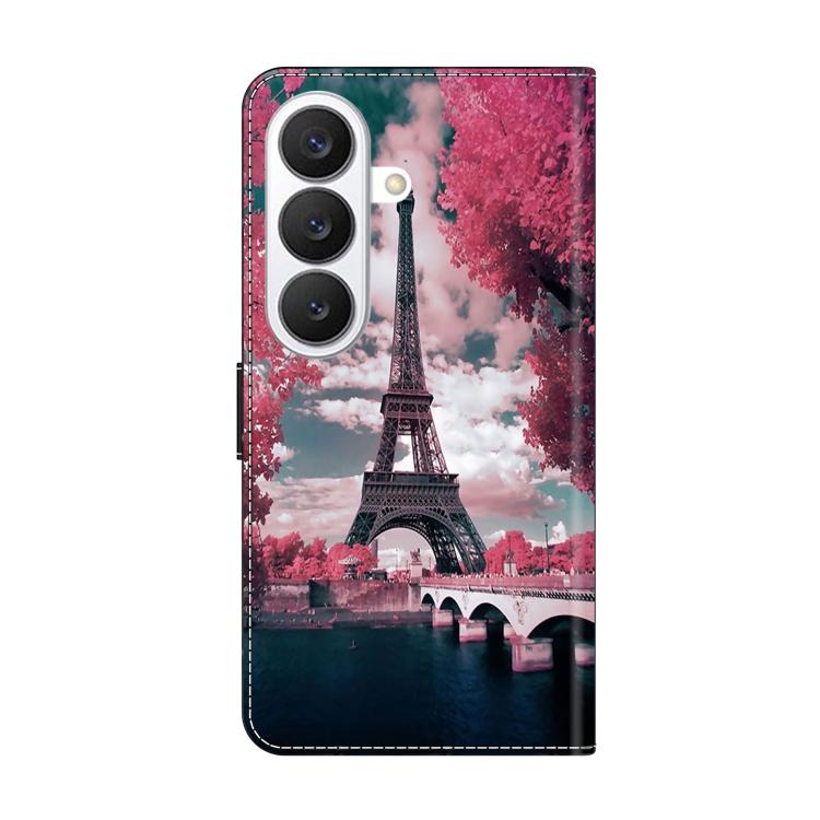 For Samsung Galaxy S26+ 5G Crystal-Like Painted Vegan Leather Phone Case