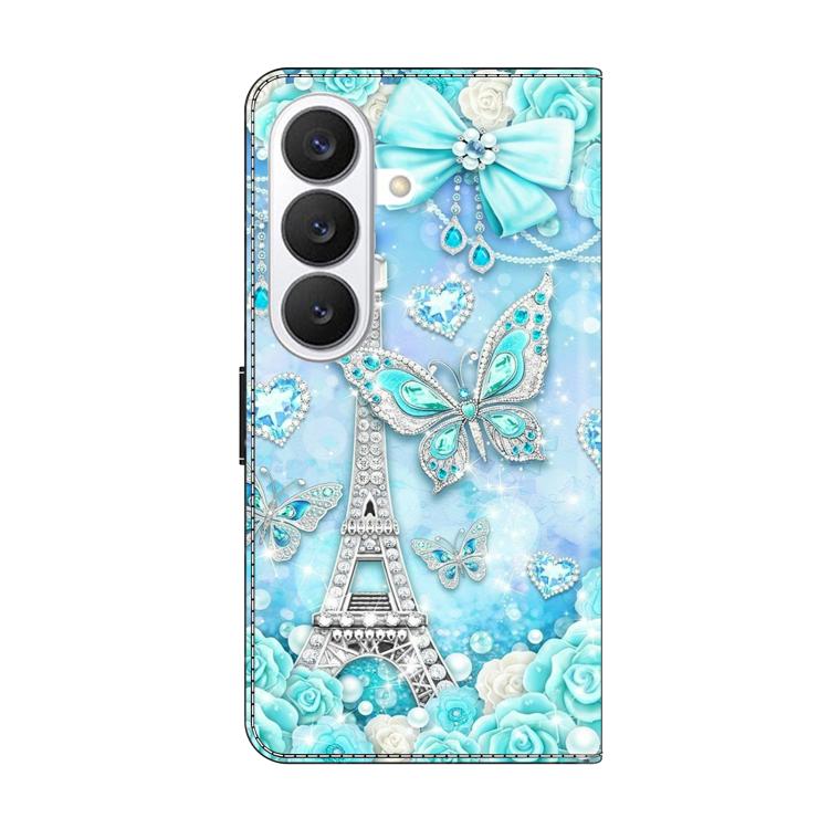 For Samsung Galaxy S26+ 5G Crystal-Like Painted Vegan Leather Phone Case