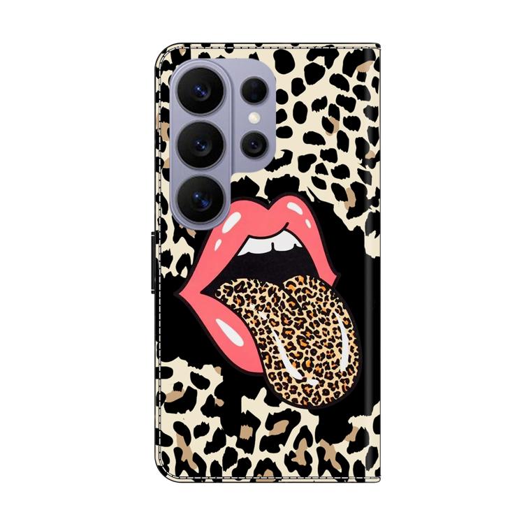 For Samsung Galaxy S26 Ultra 5G Crystal-Like Painted Vegan Leather Phone Case