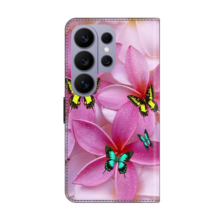 For Samsung Galaxy S26 Ultra 5G Crystal-Like Painted Vegan Leather Phone Case