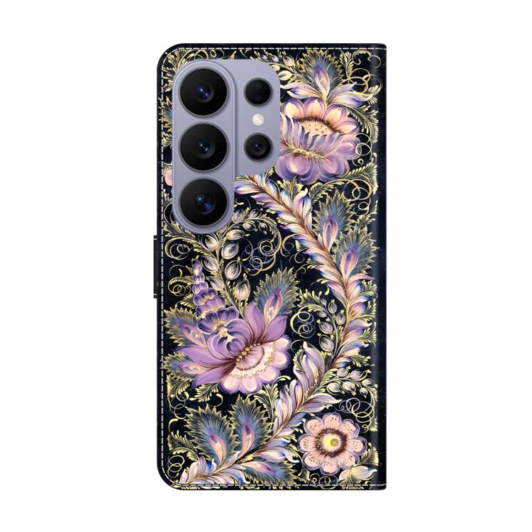 For Samsung Galaxy S26 Ultra 5G Crystal-Like Painted Vegan Leather Phone Case