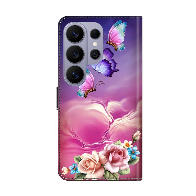 For Samsung Galaxy S26 Ultra 5G Crystal-Like Painted Vegan Leather Phone Case