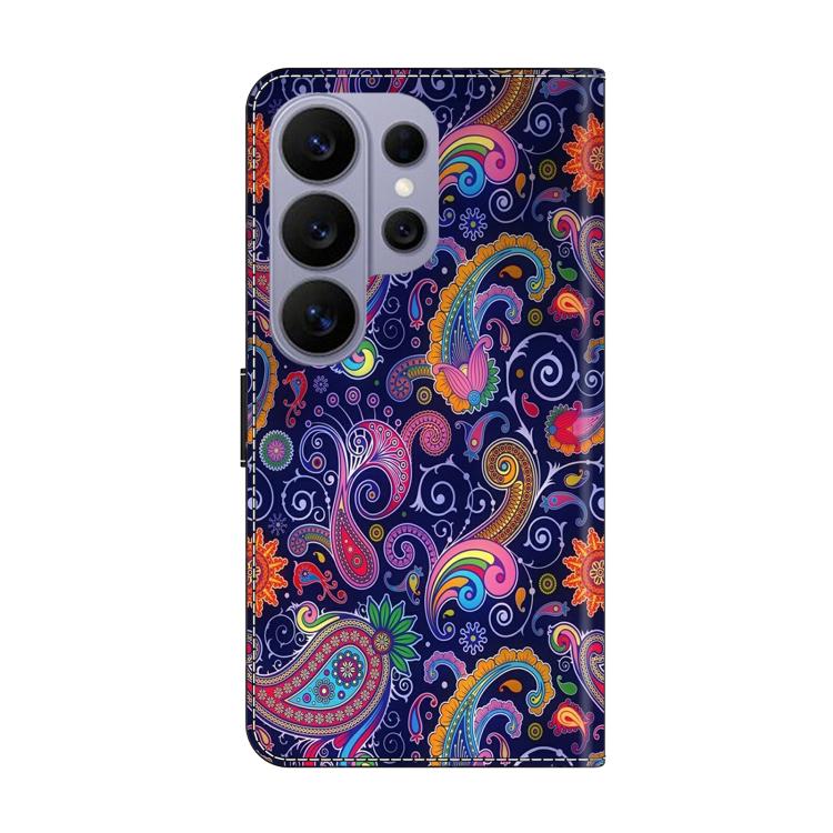 For Samsung Galaxy S26 Ultra 5G Crystal-Like Painted Vegan Leather Phone Case
