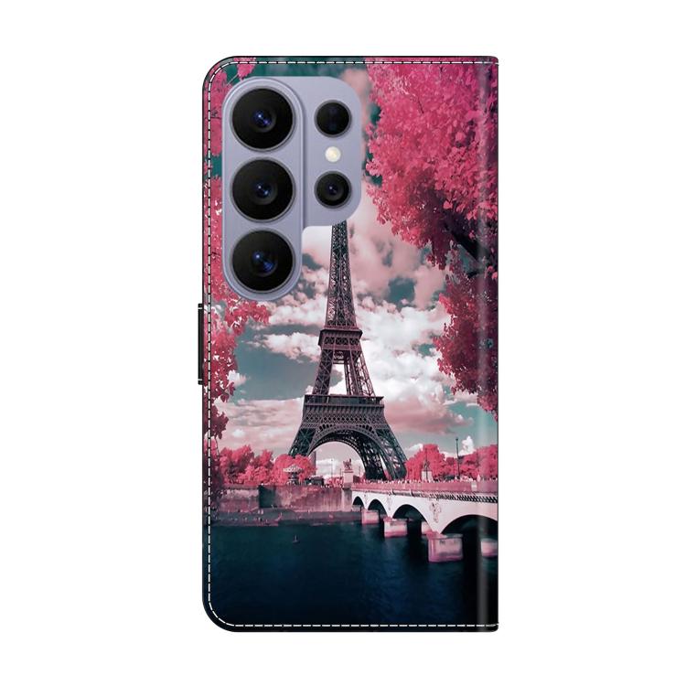 For Samsung Galaxy S26 Ultra 5G Crystal-Like Painted Vegan Leather Phone Case