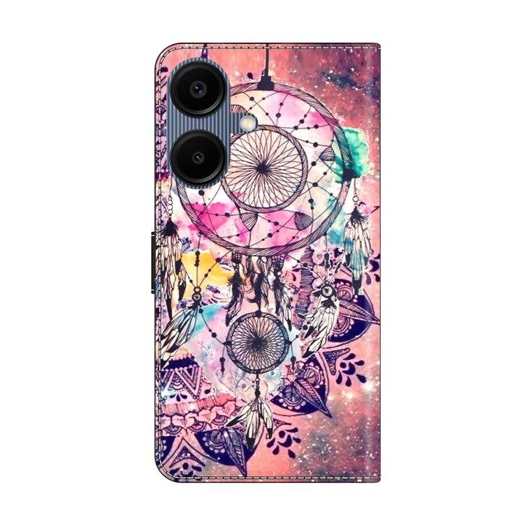For Samsung Galaxy A07 4G / 5G Crystal-Like Painted Vegan Leather Phone Case