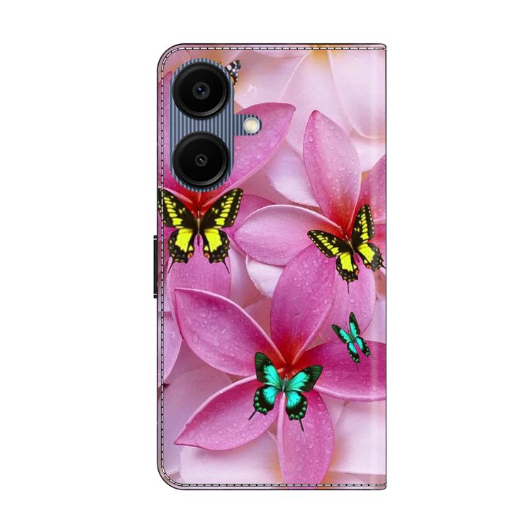 For Samsung Galaxy A07 4G / 5G Crystal-Like Painted Vegan Leather Phone Case