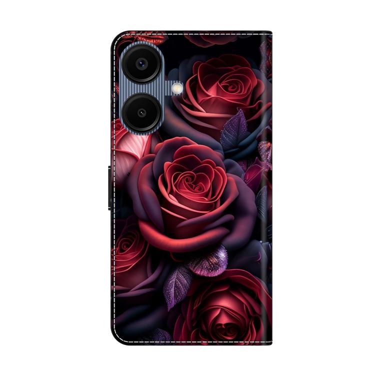 For Samsung Galaxy A07 4G / 5G Crystal-Like Painted Vegan Leather Phone Case