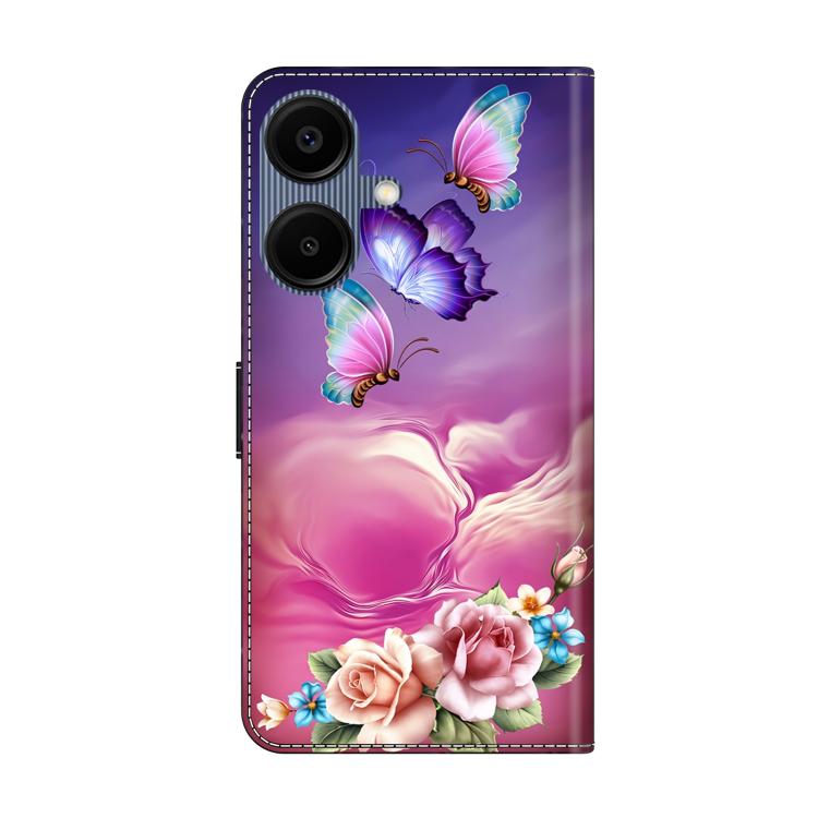For Samsung Galaxy A07 4G / 5G Crystal-Like Painted Vegan Leather Phone Case