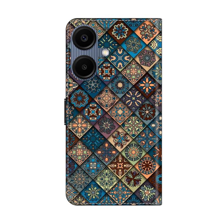 For Samsung Galaxy A07 4G / 5G Crystal-Like Painted Vegan Leather Phone Case