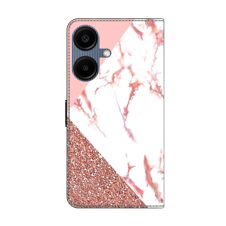 For Samsung Galaxy A07 4G / 5G Crystal-Like Painted Vegan Leather Phone Case
