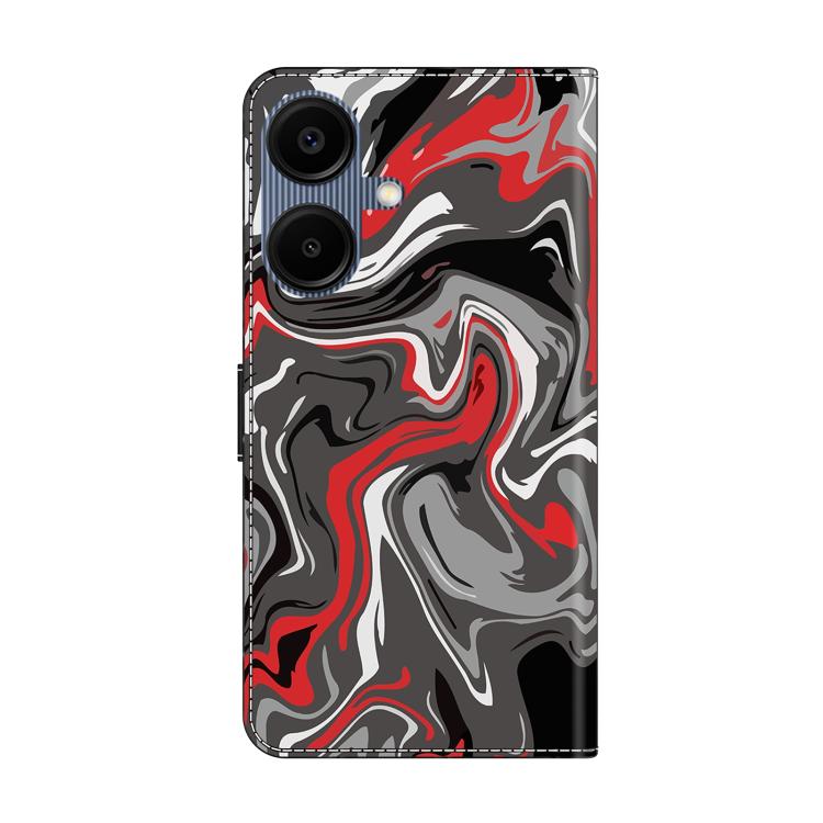 For Samsung Galaxy A07 4G / 5G Crystal-Like Painted Vegan Leather Phone Case