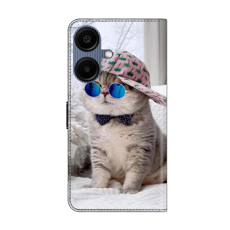For Samsung Galaxy A07 4G / 5G Crystal-Like Painted Vegan Leather Phone Case