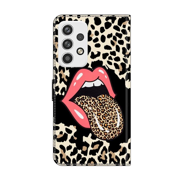 For Samsung Galaxy A23 5G Crystal-Like Painted Vegan Leather Phone Case