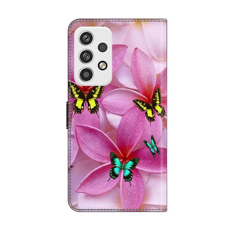 For Samsung Galaxy A23 5G Crystal-Like Painted Vegan Leather Phone Case
