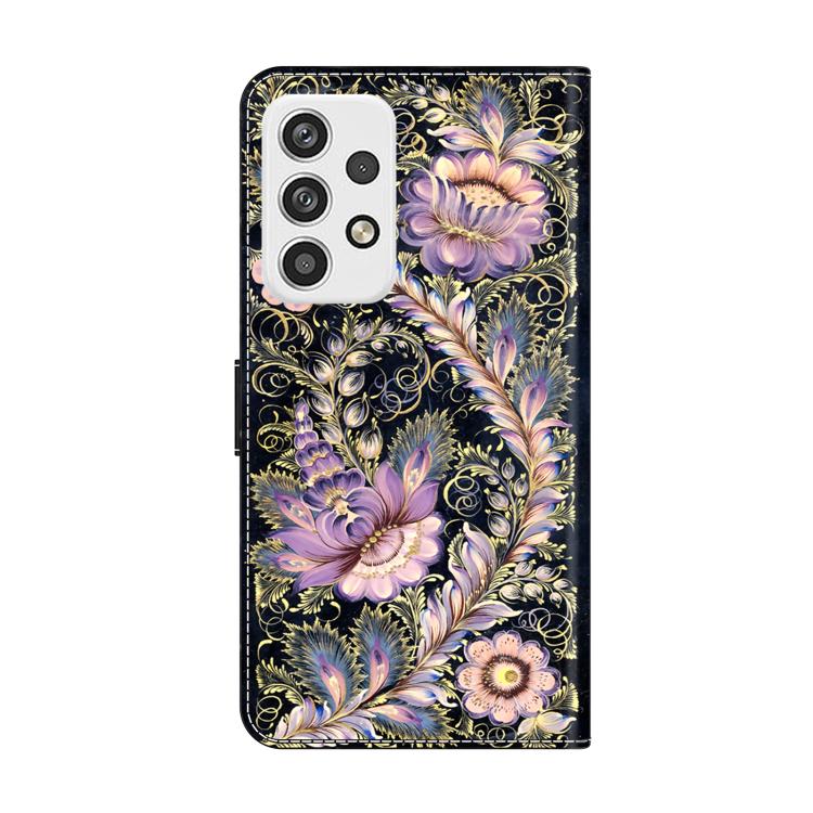 For Samsung Galaxy A23 5G Crystal-Like Painted Vegan Leather Phone Case
