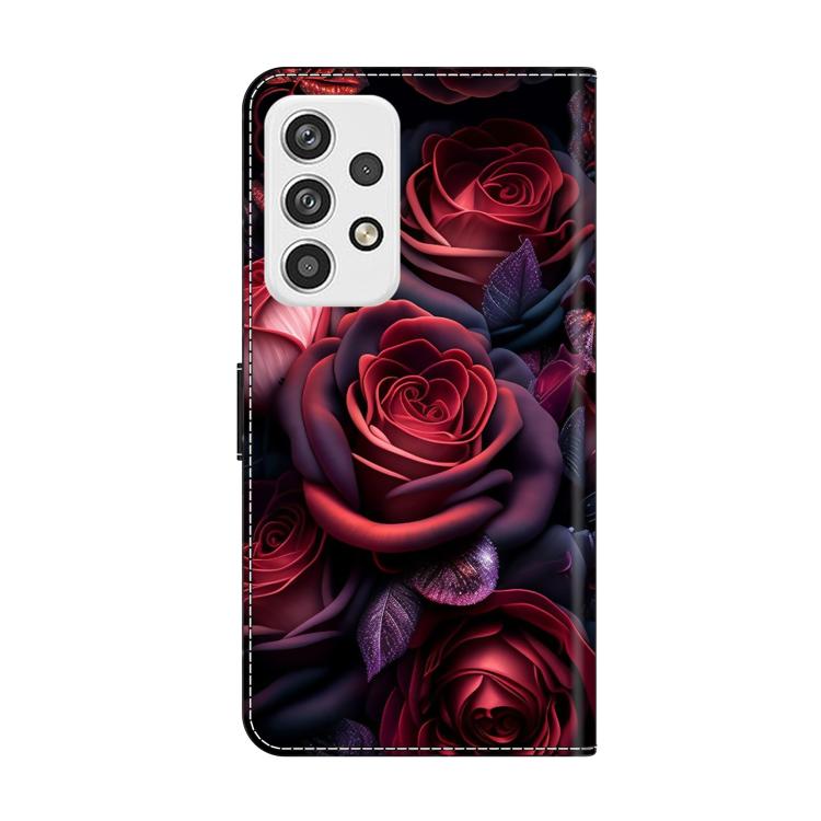 For Samsung Galaxy A23 5G Crystal-Like Painted Vegan Leather Phone Case