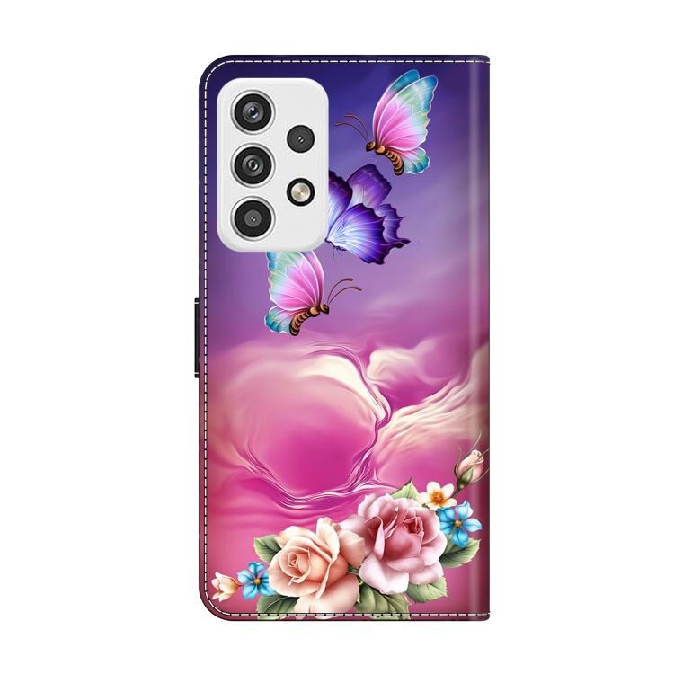 For Samsung Galaxy A23 5G Crystal-Like Painted Vegan Leather Phone Case