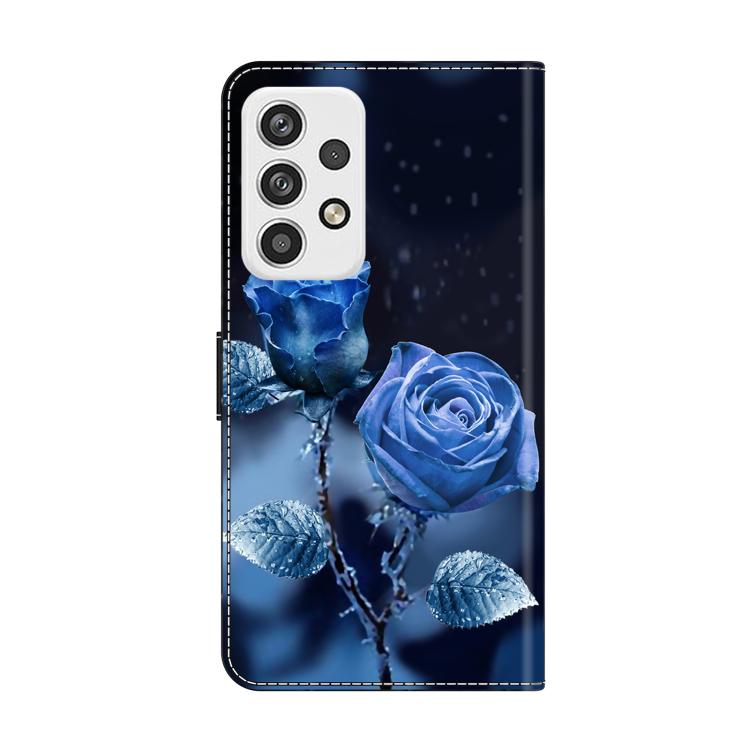 For Samsung Galaxy A23 5G Crystal-Like Painted Vegan Leather Phone Case