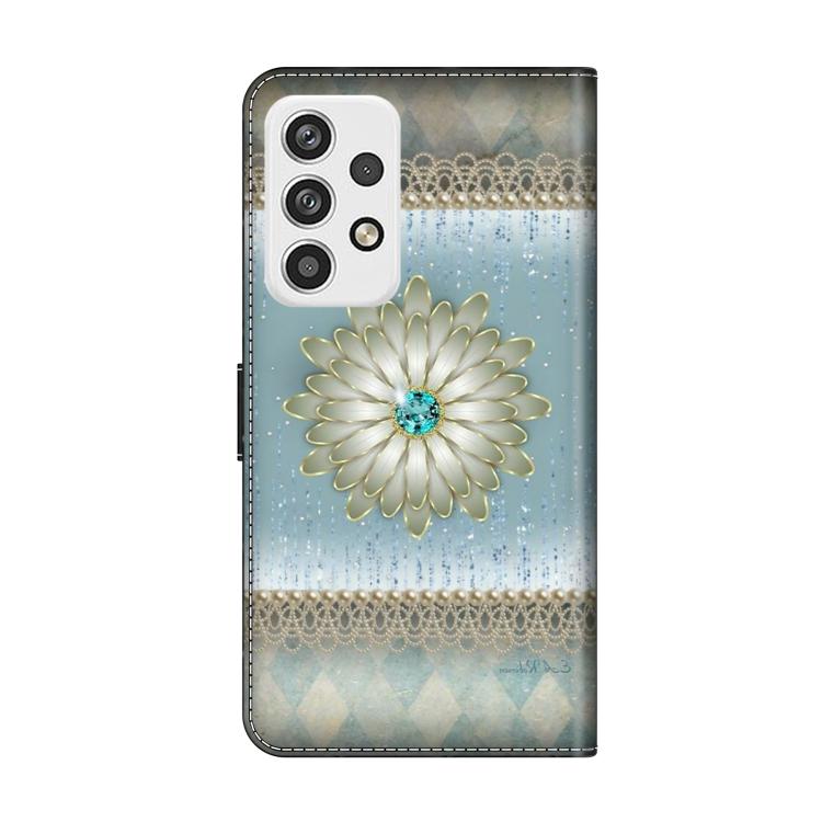 For Samsung Galaxy A23 5G Crystal-Like Painted Vegan Leather Phone Case