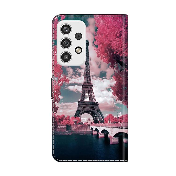 For Samsung Galaxy A23 5G Crystal-Like Painted Vegan Leather Phone Case