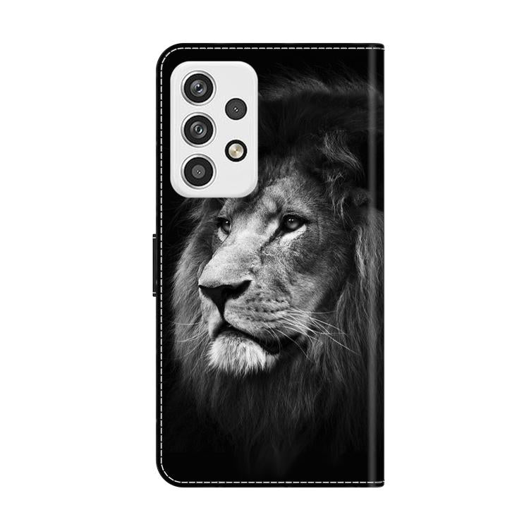 For Samsung Galaxy A23 5G Crystal-Like Painted Vegan Leather Phone Case