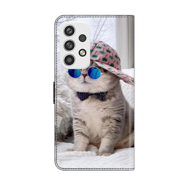 For Samsung Galaxy A23 5G Crystal-Like Painted Vegan Leather Phone Case