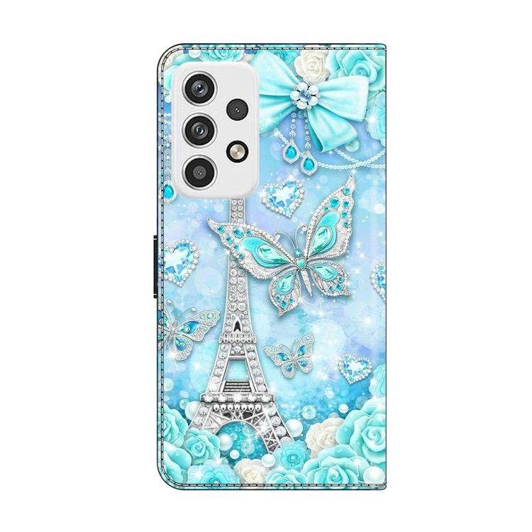 For Samsung Galaxy A23 5G Crystal-Like Painted Vegan Leather Phone Case