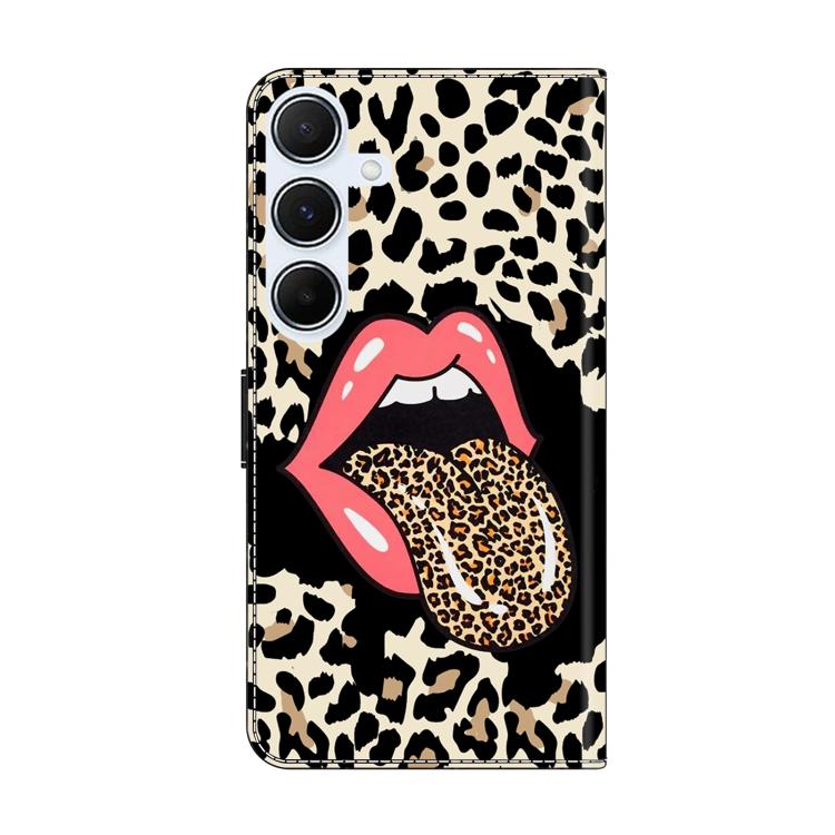 For Samsung Galaxy A24 4G Crystal-Like Painted Vegan Leather Phone Case