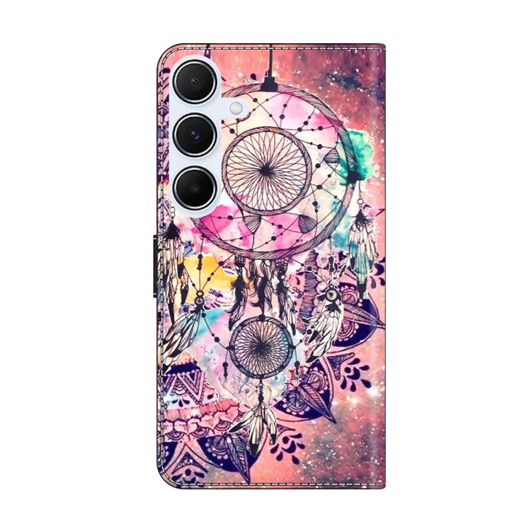 For Samsung Galaxy A24 4G Crystal-Like Painted Vegan Leather Phone Case